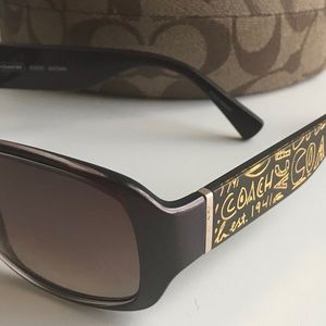 Coach sunglasses with case